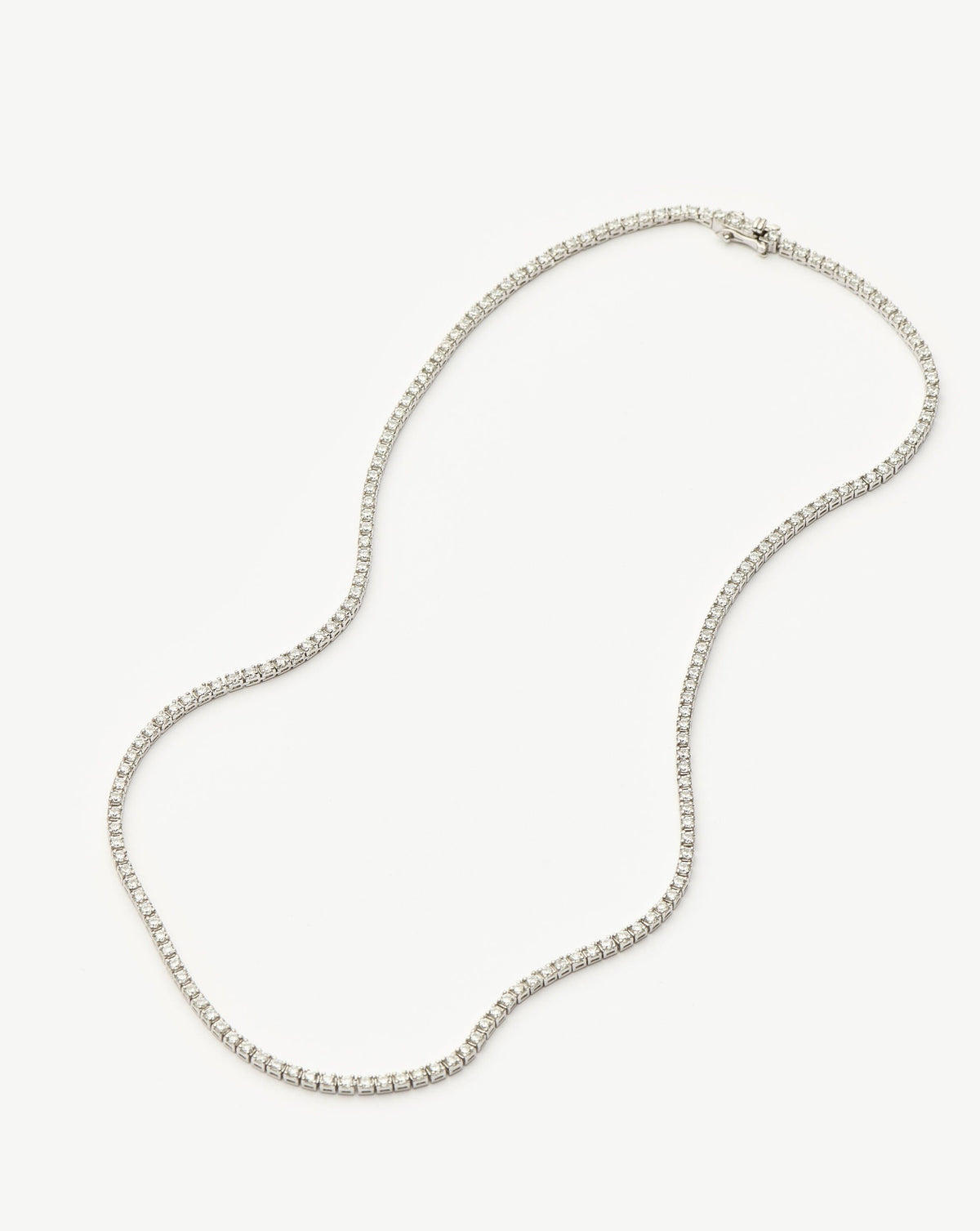 Classic Tennis Necklace | Sterling Silver Cubic Zirconia Necklaces Missoma 