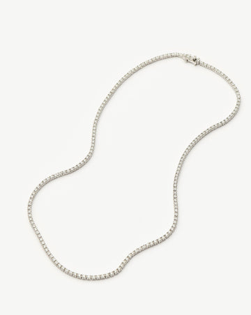 Classic Tennis Necklace | Sterling Silver Cubic Zirconia Necklaces Missoma 