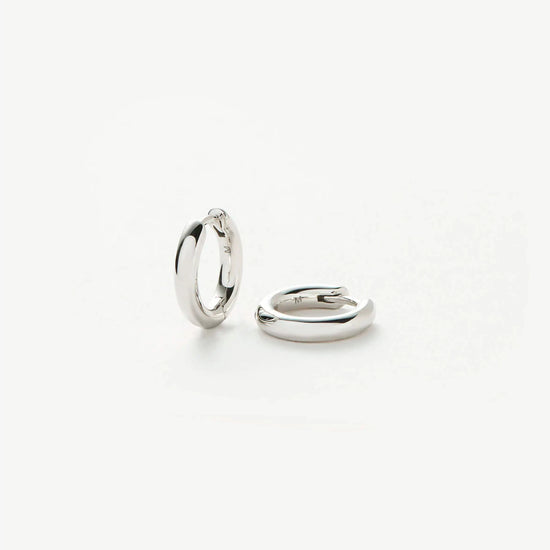 Classic Tunnel Mini Hoop Earrings | Silver Plated Earrings Missoma 