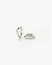 Classic Tunnel Mini Hoop Earrings | Silver Plated Earrings Missoma 