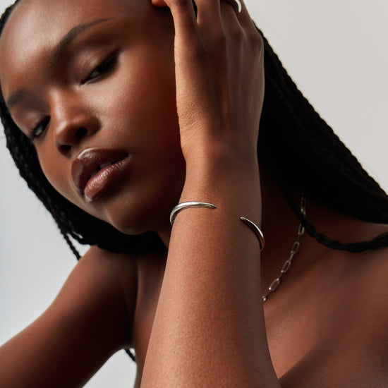 Claw Cuff | Silver Plated Bracelets Missoma 