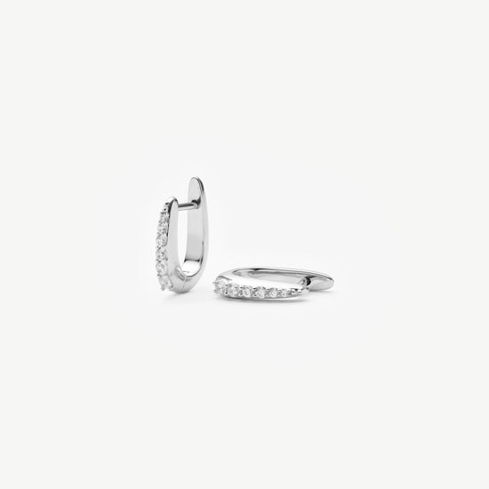 Claw Huggies | Silver Plated/Pavé Earrings Missoma 