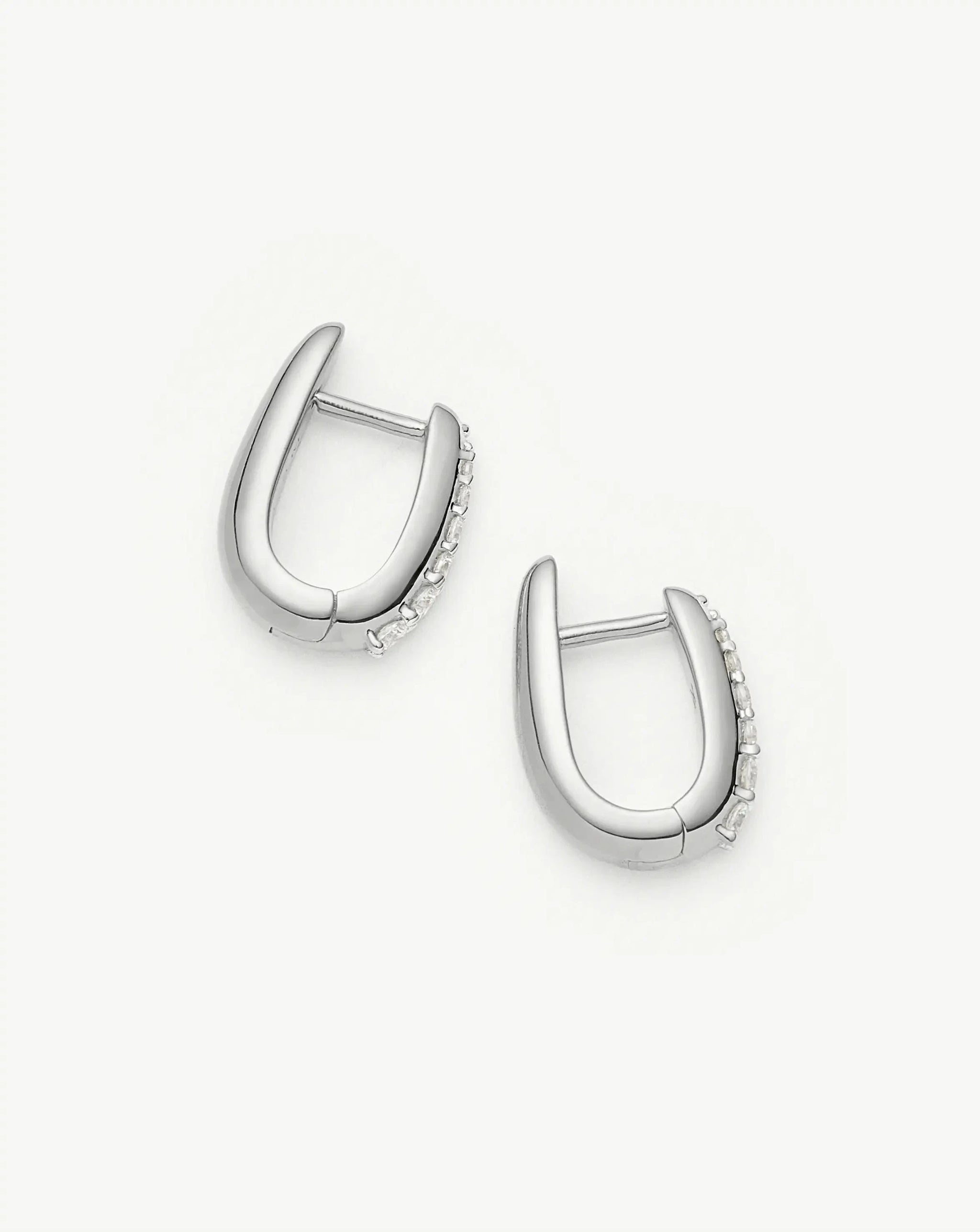 Claw Huggies | Sterling Silver/Pavé Earrings Missoma 