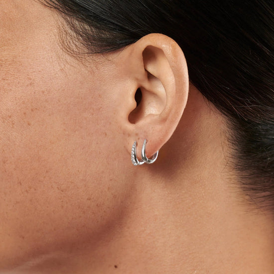 Claw Huggies | Sterling Silver/Pavé Earrings Missoma 