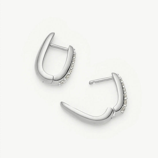 Claw Huggies | Sterling Silver/Pavé Earrings Missoma 