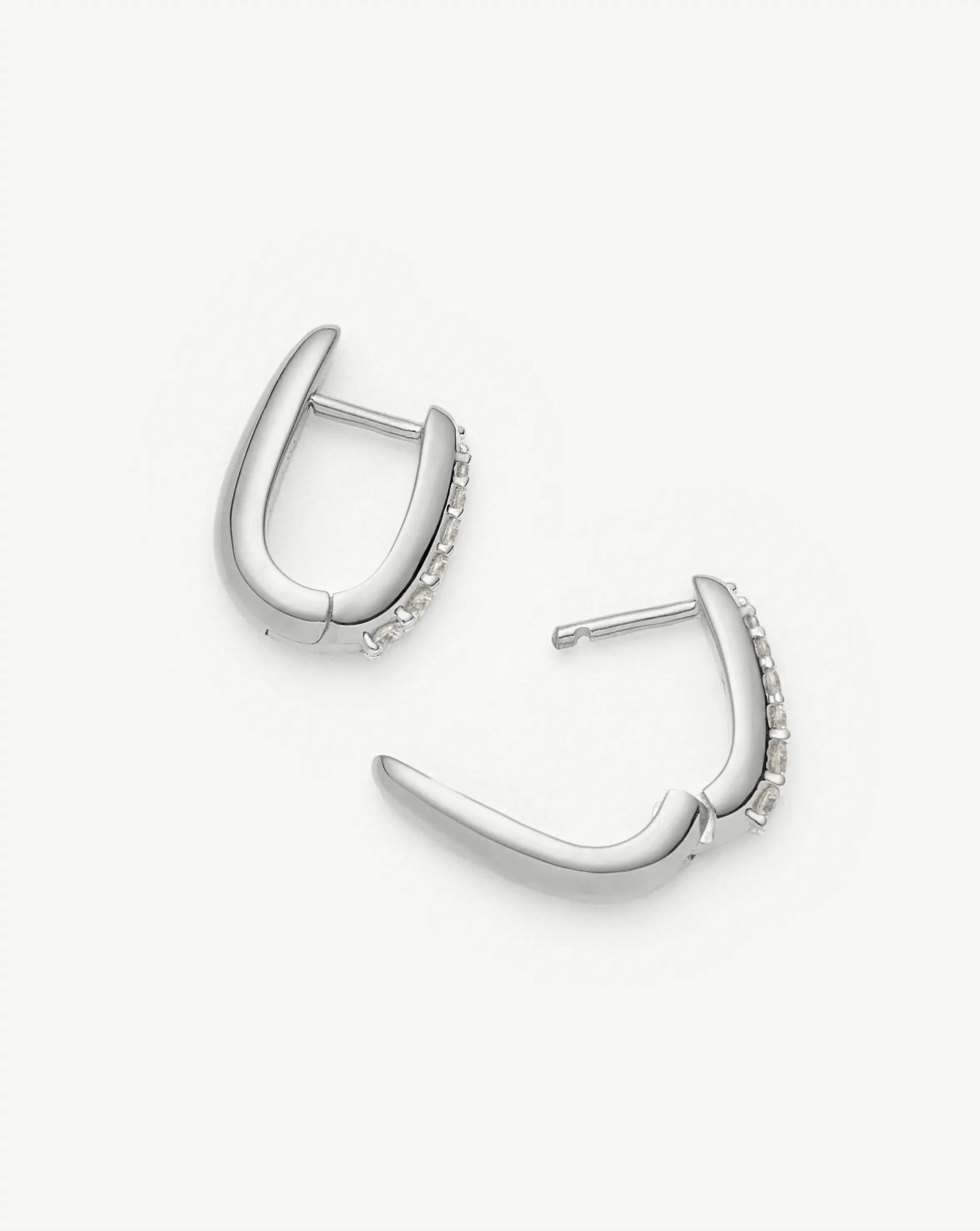 Claw Huggies | Sterling Silver/Pavé Earrings Missoma 