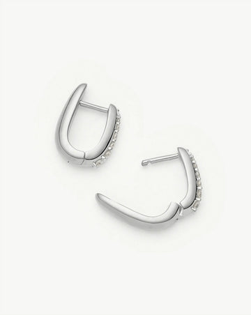 Claw Huggies | Sterling Silver/Pavé Earrings Missoma 