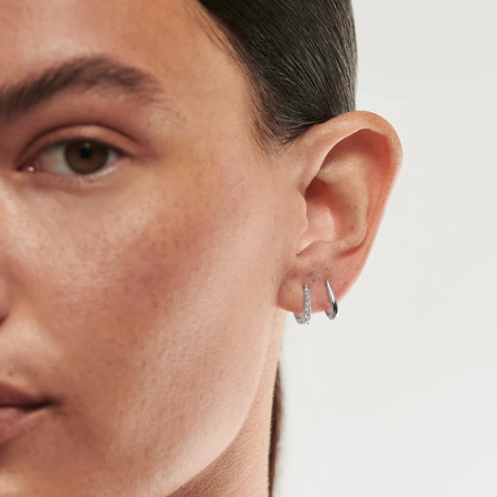 Claw Huggies | Sterling Silver/Pavé Earrings Missoma 