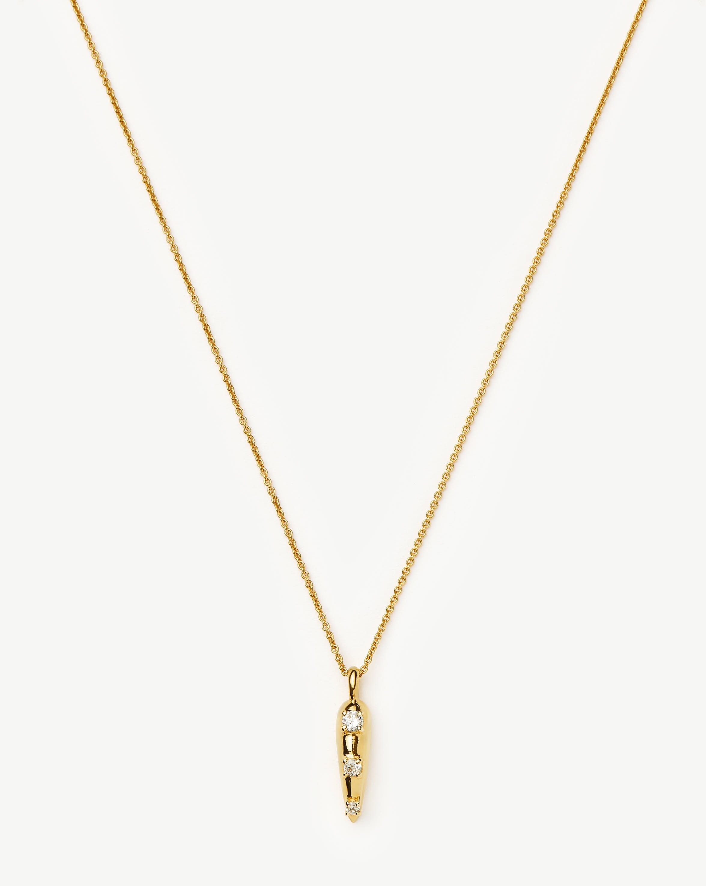 Claw Studded Pendant Necklace Necklaces Missoma 