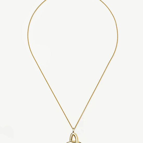 Curly Molten Initial Pendant Necklace - Initial A | 18ct Gold Vermeil Necklaces Missoma 