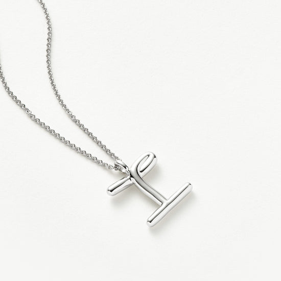 Curly Molten Initial Pendant Necklace - Initial I | Sterling Silver Necklaces Missoma 