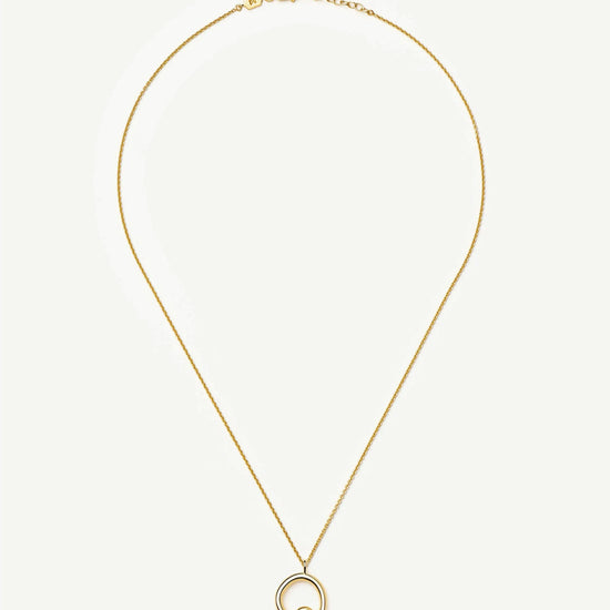 Curly Molten Initial Pendant Necklace - Q | 18ct Gold Vermeil Necklaces Missoma 