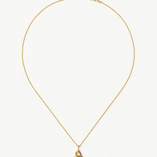 Curly Molten Mini Initial Necklace - A | 18ct Gold Vermeil Necklaces Missoma 