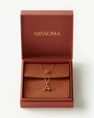 Curly Molten Mini Initial Necklace - A | 18ct Gold Vermeil Necklaces Missoma 