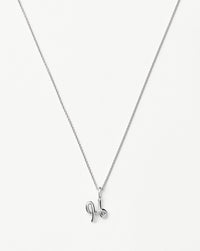 Curly Molten Mini Initial Necklace - H | Sterling Silver Necklaces Missoma 
