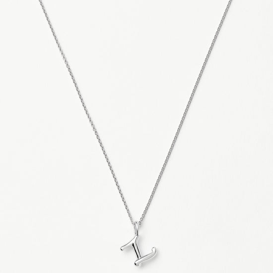 Curly Molten Mini Initial Necklace - Z | Sterling Silver Necklaces Missoma 