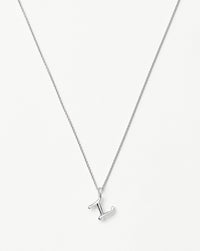 Curly Molten Mini Initial Necklace - Z | Sterling Silver Necklaces Missoma 