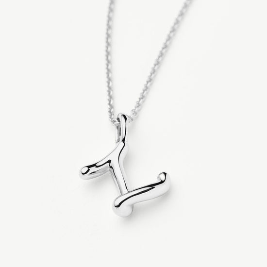 Curly Molten Mini Initial Necklace - Z | Sterling Silver Necklaces Missoma 