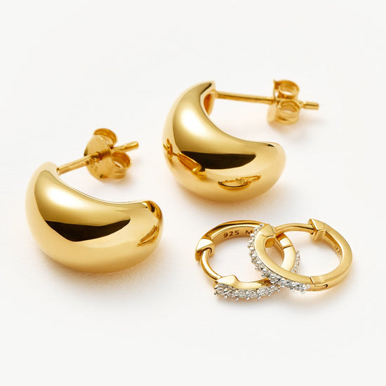 Dome Pave Earring Set Layering Sets Missoma 