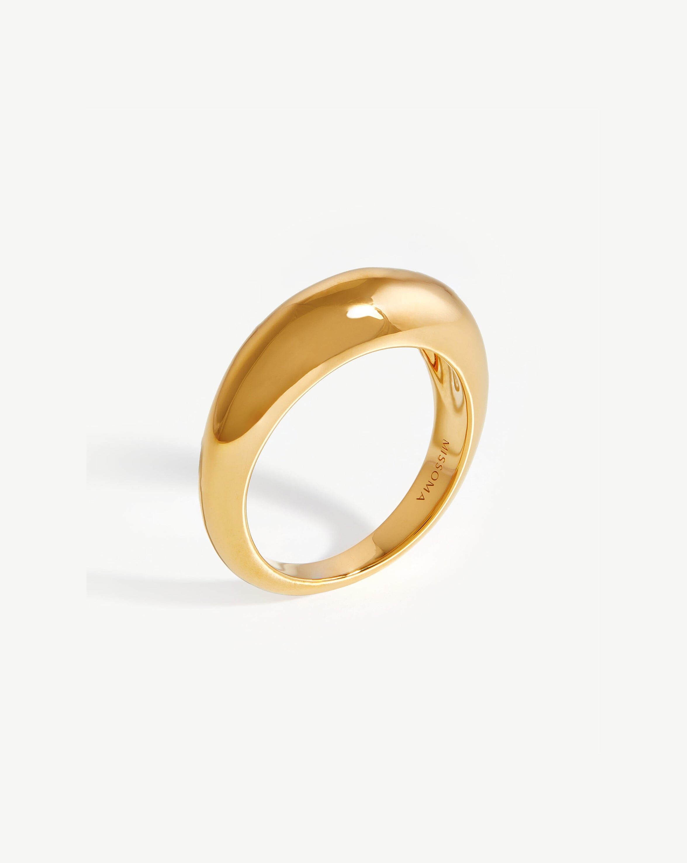 Dome Plain Ring | 18ct Gold Plated Rings Missoma 