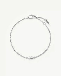 Duo Stone Chain Bracelet | Silver Plated/Cubic Zirconia Bracelets Missoma 