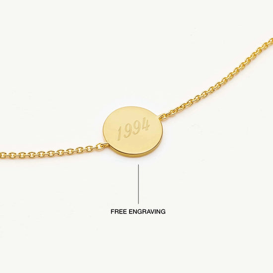 Engravable Round Bracelet Bracelets Missoma 