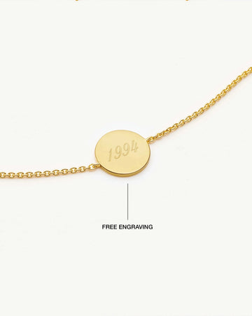 Engravable Round Bracelet Bracelets Missoma 