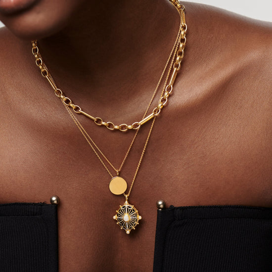 Engravable Round Necklace Necklaces Missoma 