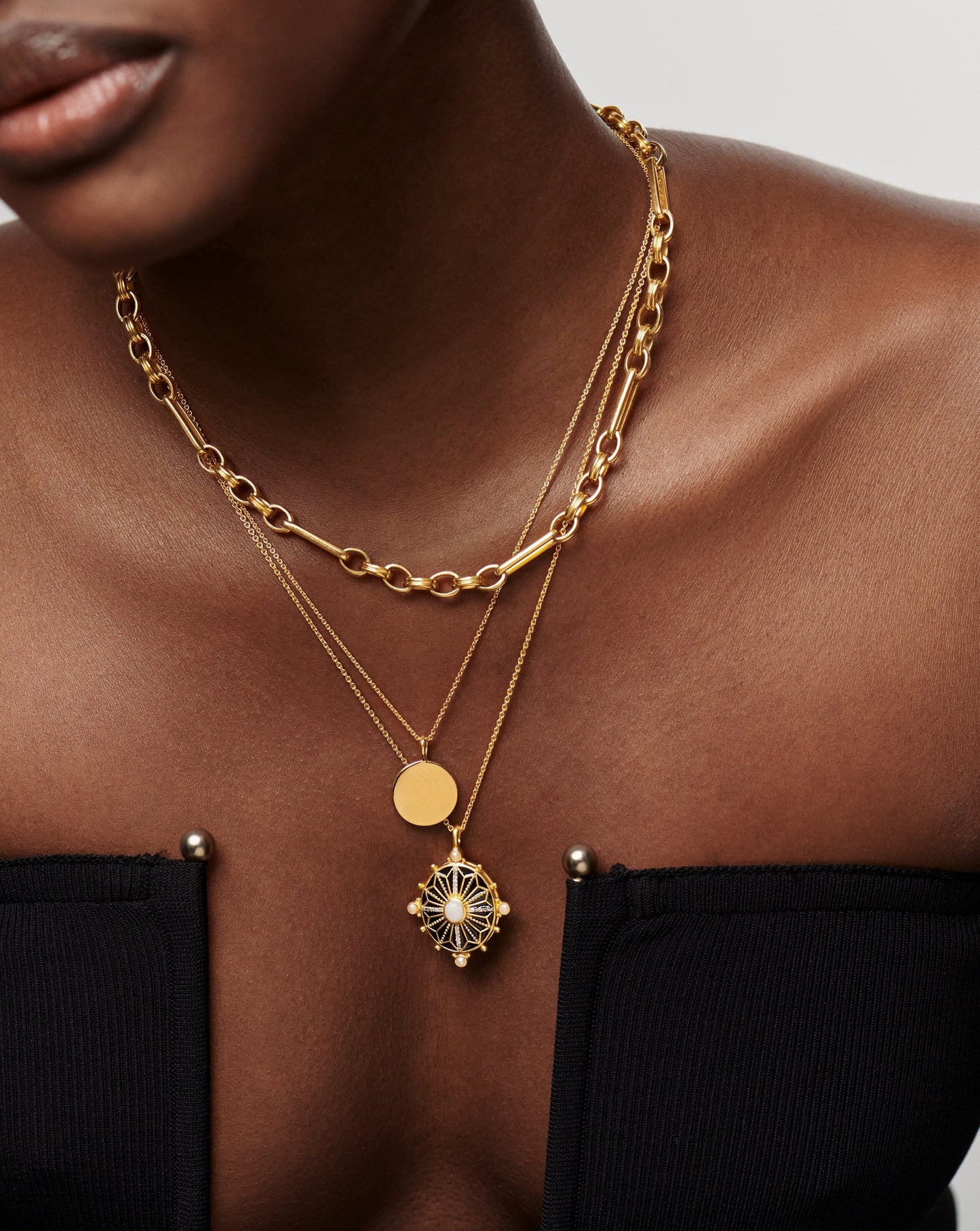 Engravable Round Necklace Necklaces Missoma 