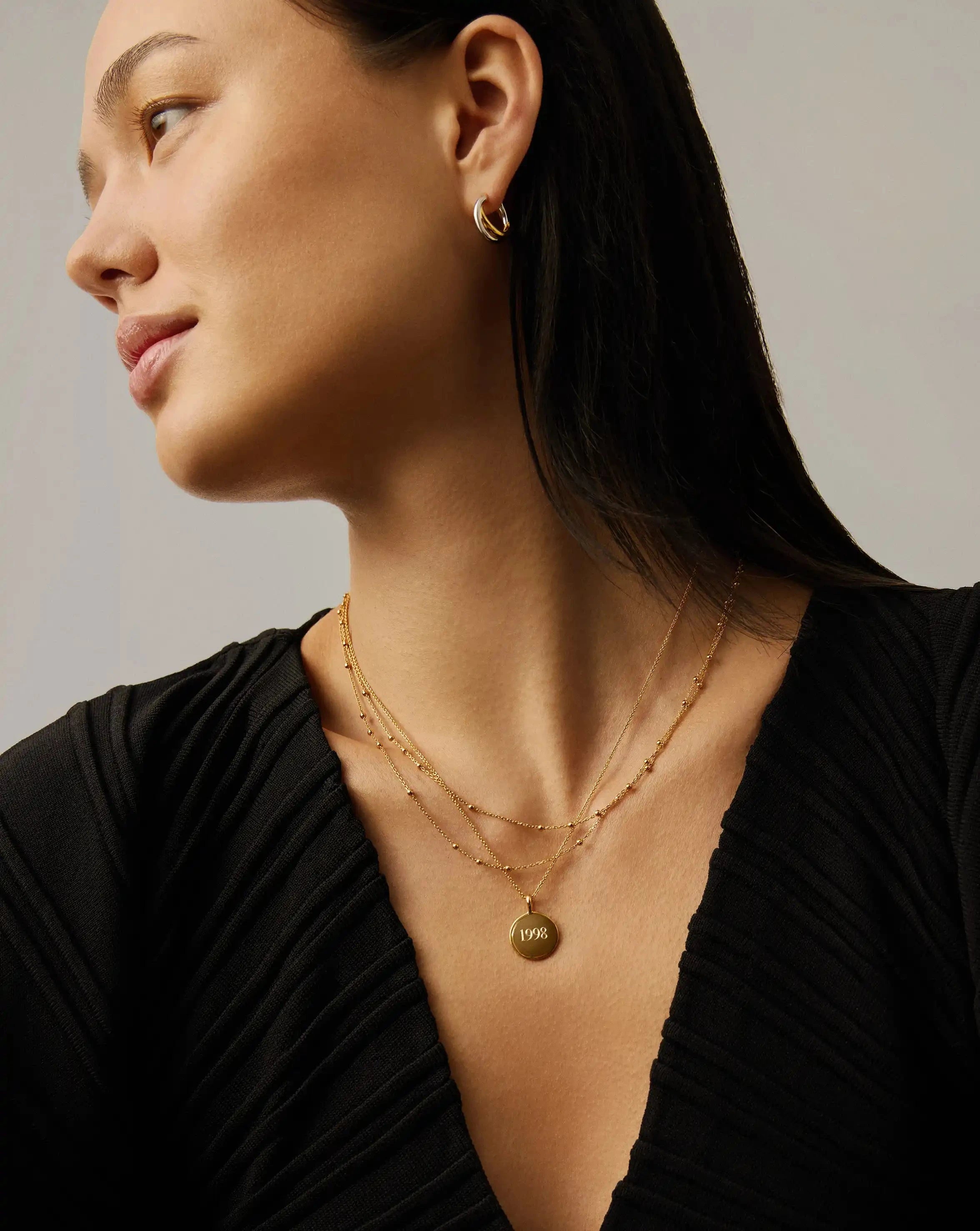 Engravable Round Necklace Necklaces Missoma 