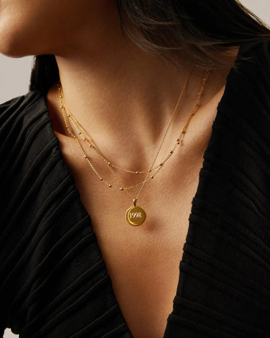 Engravable Round Necklace Necklaces Missoma 