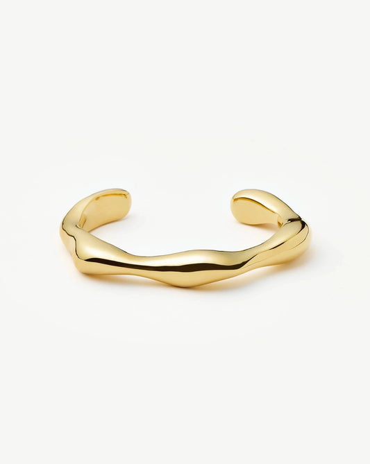 Eny Puffy Cuff Bracelet | 18ct Gold Plated Bracelets Missoma 