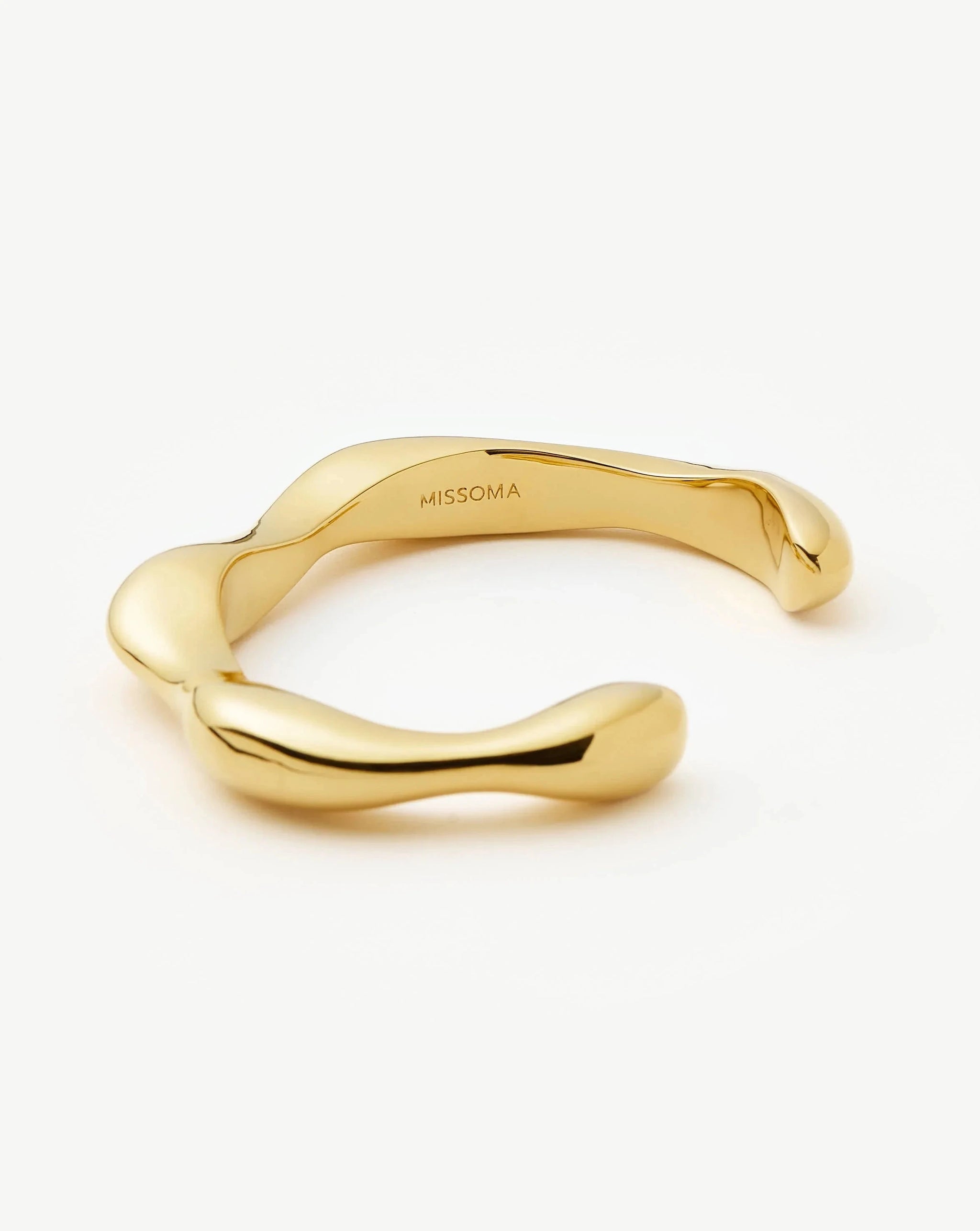 Eny Puffy Cuff Bracelet | 18ct Gold Plated Bracelets Missoma 