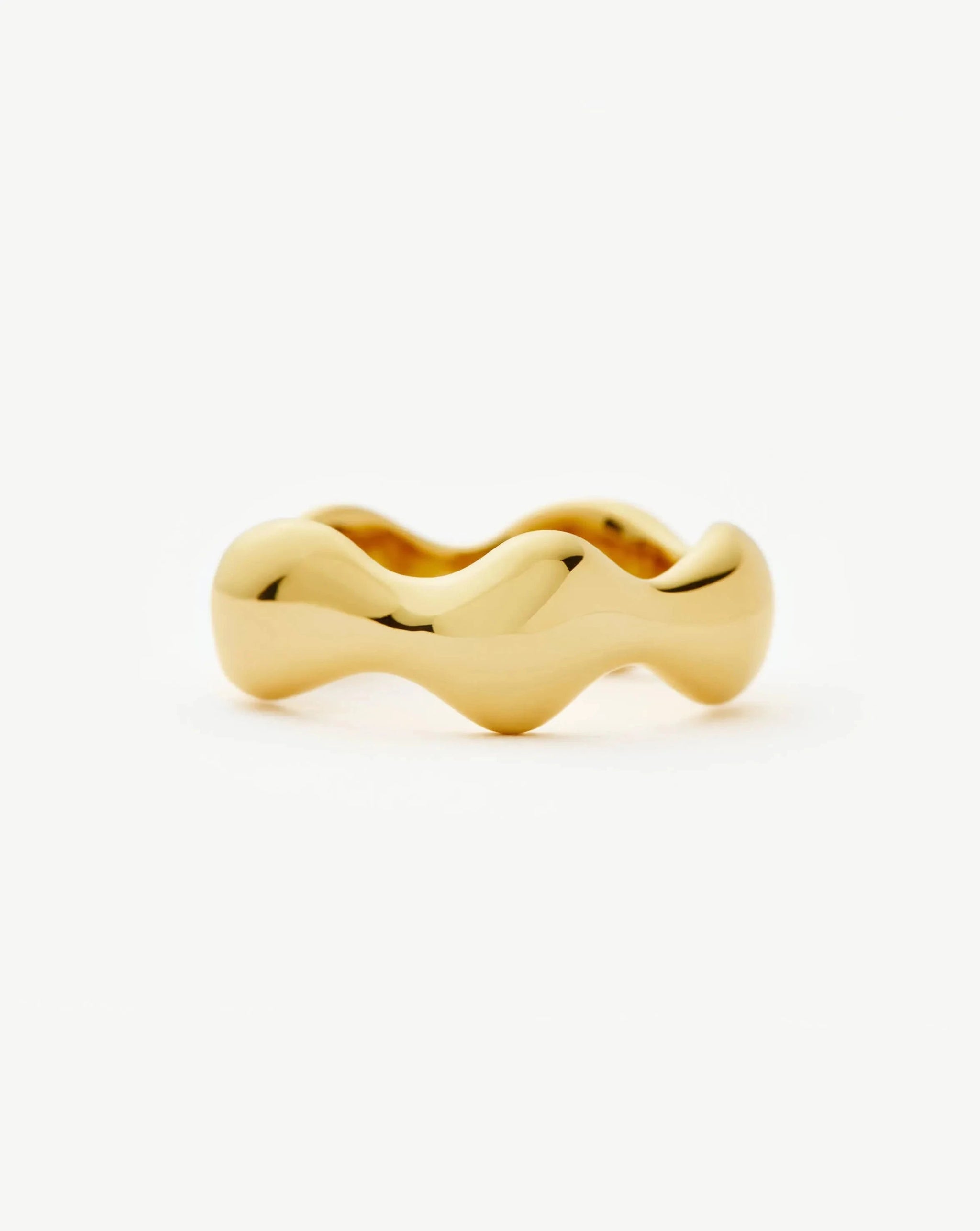Eny Puffy Stacking Ring | 18ct Gold Plated Rings Missoma 