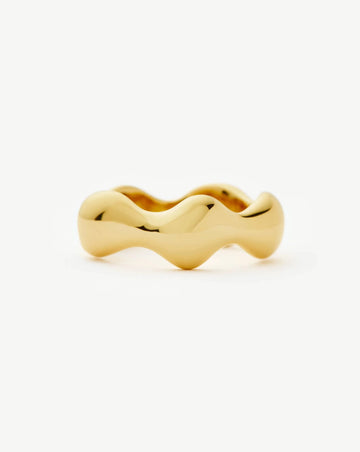 Eny Puffy Stacking Ring | 18ct Gold Plated Rings Missoma 