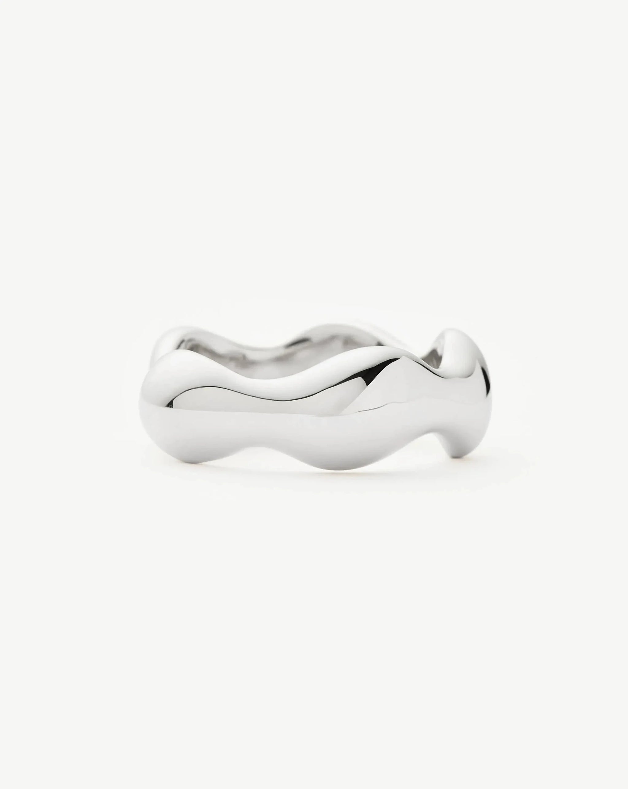Eny Puffy Stacking Ring | Silver Plated Rings Missoma 