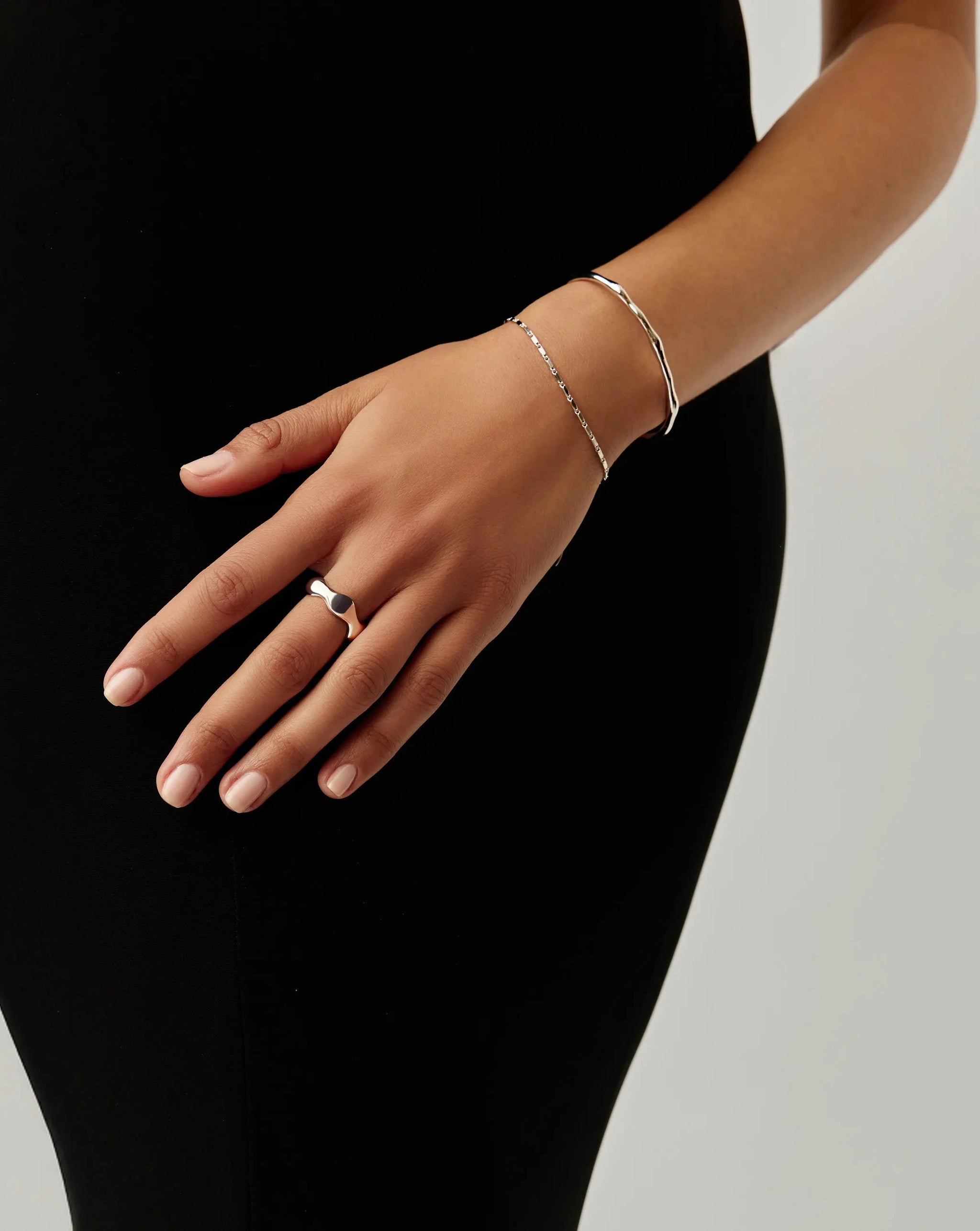 Eny Puffy Stacking Ring | Silver Plated Rings Missoma 