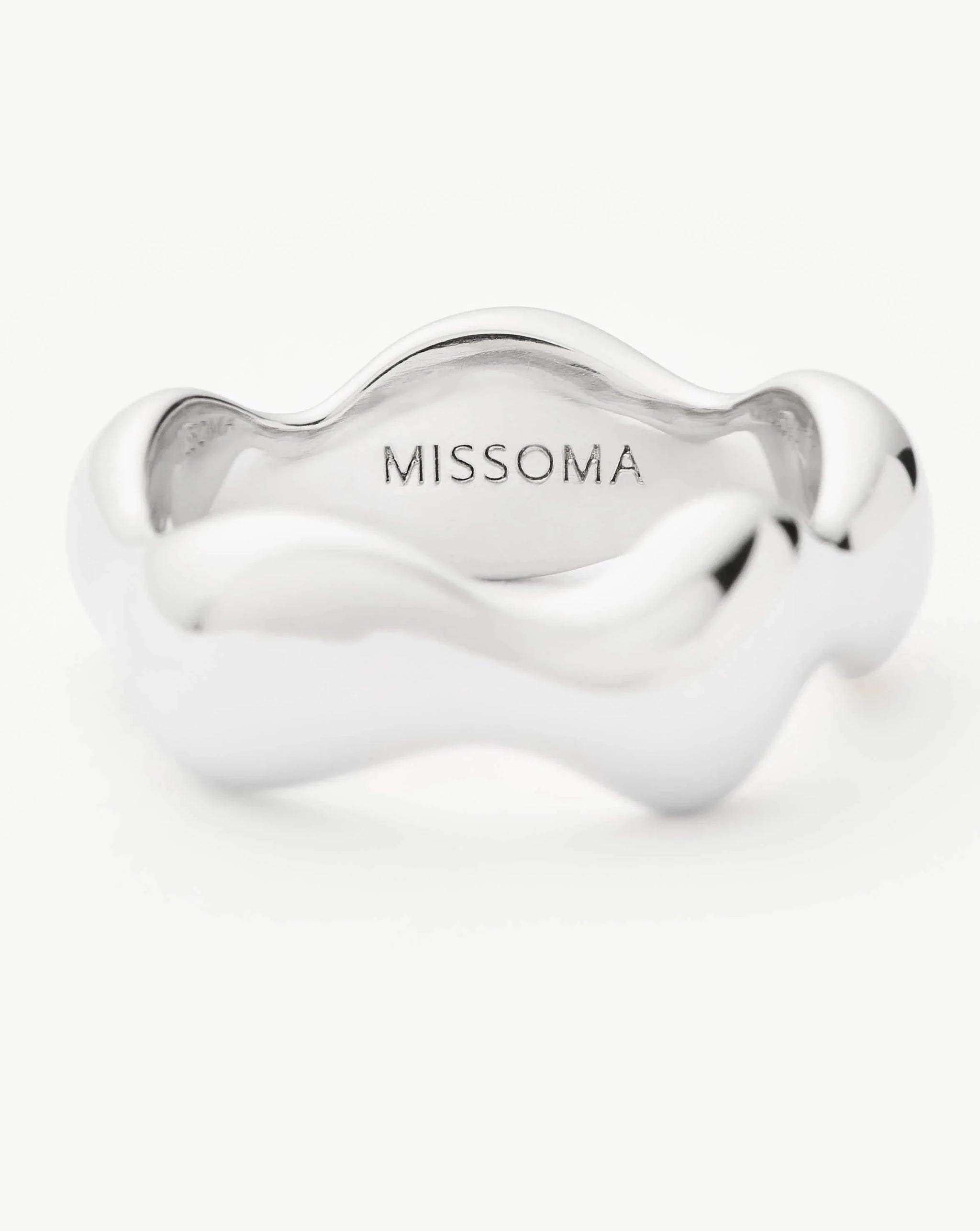 Eny Puffy Stacking Ring | Silver Plated Rings Missoma 