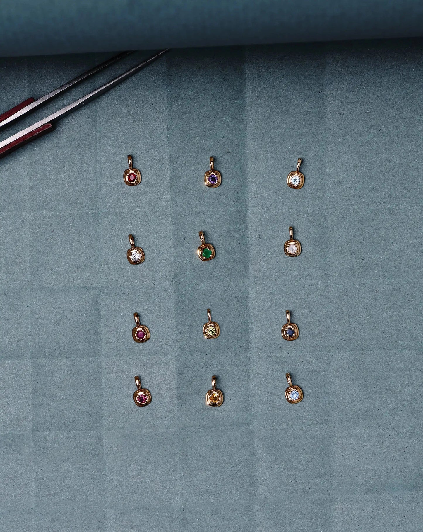 Fine April Birthstone Pendant Necklace | 14ct Solid Gold/White Sapphire Necklace Missoma 