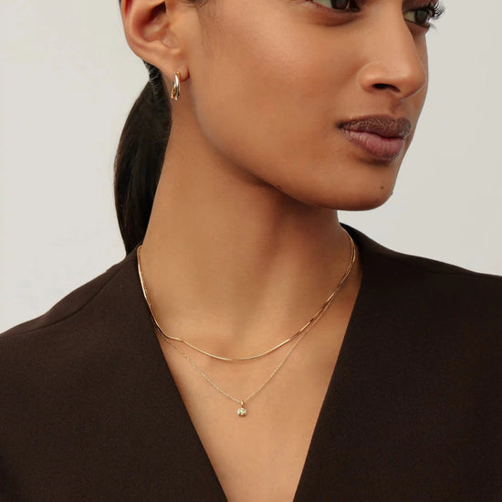 Fine August Birthstone Pendant Necklace | 14ct Solid Gold/Peridot Necklace Missoma 