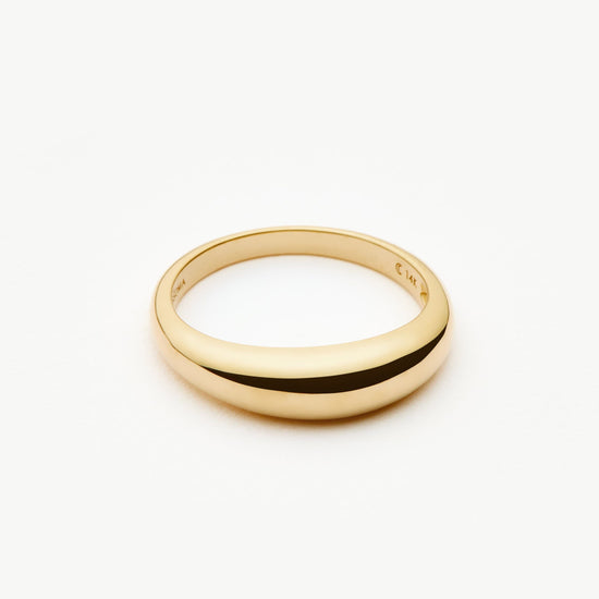 Fine Classic Dome Ring | 14ct Solid Gold Rings Missoma 