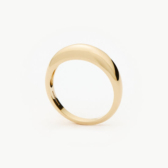 Fine Classic Dome Ring | 14ct Solid Gold Rings Missoma 
