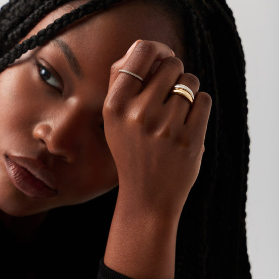 Fine Classic Dome Ring | 14ct Solid Gold Rings Missoma 