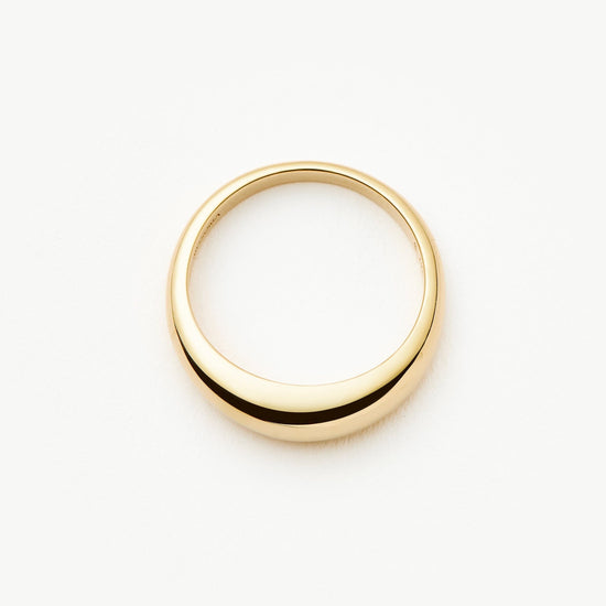 Fine Classic Dome Ring | 14ct Solid Gold Rings Missoma 