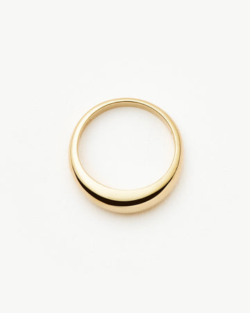 Fine Classic Dome Ring | 14ct Solid Gold Rings Missoma 
