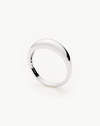 Fine Classic Dome Ring | 14ct Solid White Gold Rings Missoma 