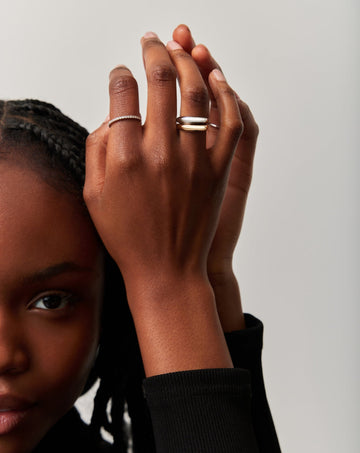 Fine Classic Dome Ring | 14ct Solid White Gold Rings Missoma 