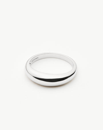 Fine Classic Dome Ring | 14ct Solid White Gold Rings Missoma 
