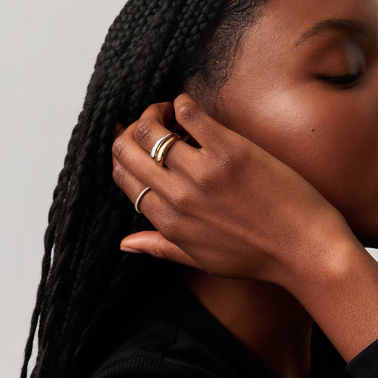 Fine Classic Dome Ring | 14ct Solid White Gold Rings Missoma 