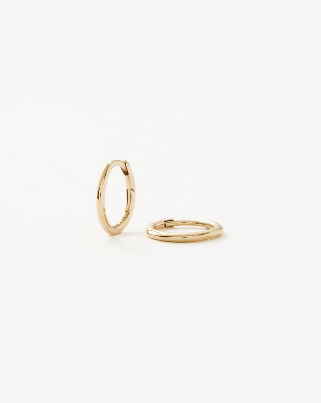 Solid Gold Classic Mini Hoop Earrings